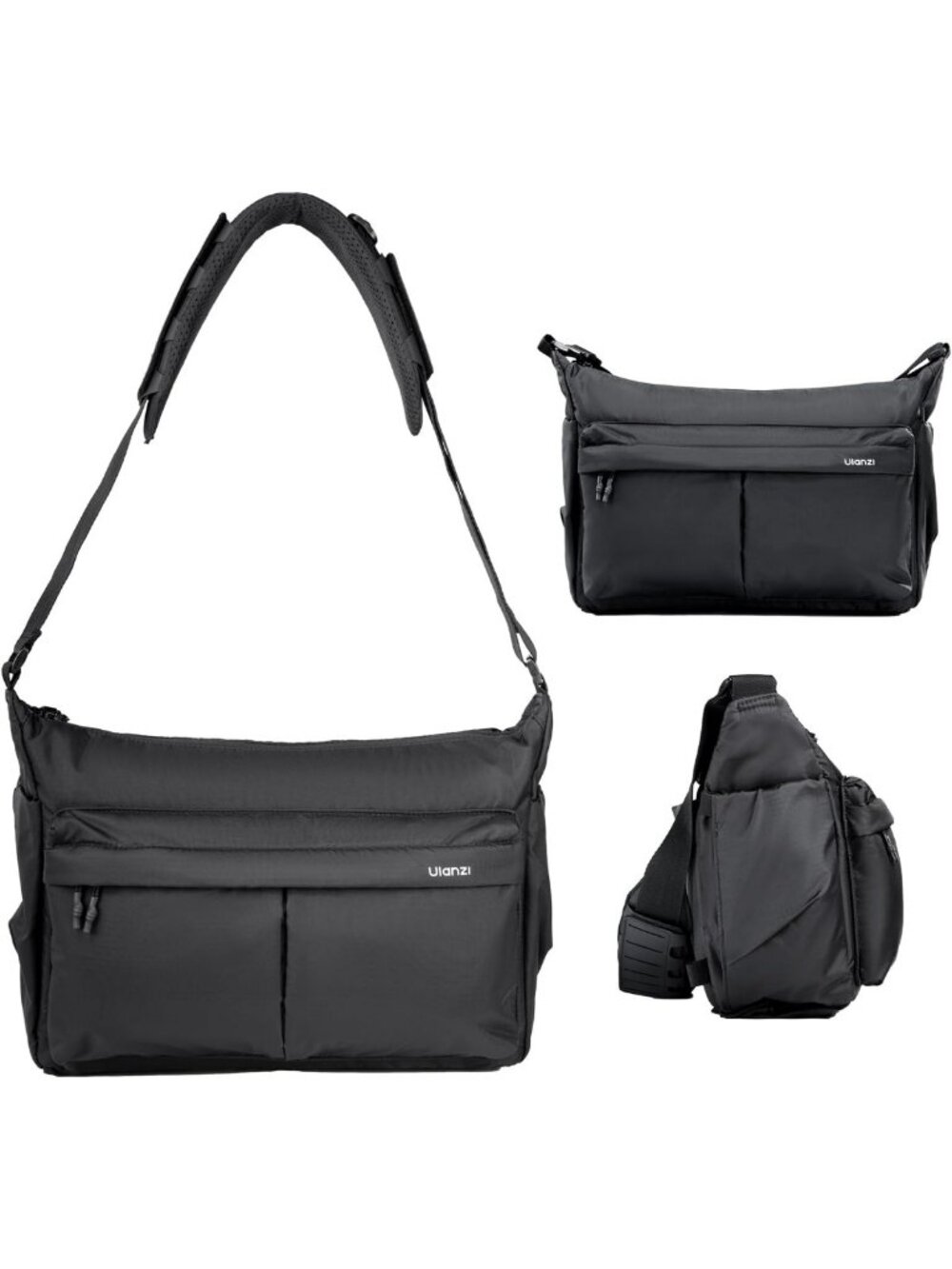 Versatile 13L Camera Sling Bag, 3-Point MOLLE Shoulder Yoke Crossbody Pack